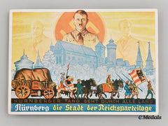 Germany, Nsdap. A Rare 1934 Nuremberg Rally Full-Colour Postcard