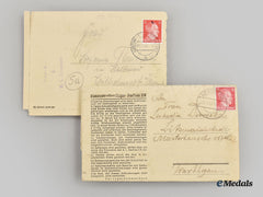 Germany, Third Reich. A Pair Of Camp Inmate Letters