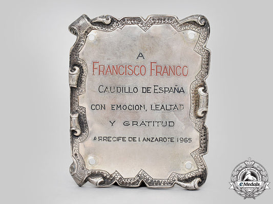 spain,_spanish_state._a_commemorative_plaque_to_francisco_franco_from_the_city_of_arrecife_l22_mnc3317_592