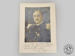 Spain, Spanish State. A 1957 Signed And Dedicated Portrait Of Francisco Franco