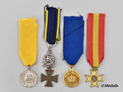 Germany, Imperial. A Lot Of Four First War Miniature Awards From Baden, Hesse-Darmstadt And Brunswick