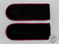 Germany, Ss. A Rare Set Of Waffen-Ss Smoke/Chemical Troops Enlisted Personnel Shoulder Straps