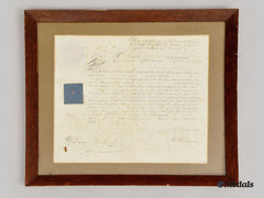 United Kingdom. A Royal Naval Commander Commission Document To Charles Inglis Of The Hms Delight, 1829