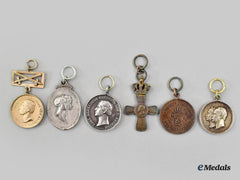 Saxe-Weimar. A Lot Of Six Miniature Decorations