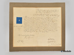 United Kingdom. A Royal Naval Commission To Charles D. Inglis, Lieutenant Of The Hms Marlborough, 1858