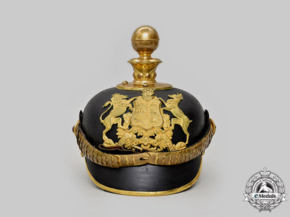 württemberg,_kingdom._a_rare_artillery_officer’s_pickelhaube_with_case_l22_mnc3423_646_1