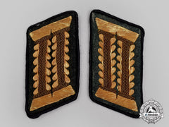 Germany, Wehrmacht. A Set Of Wehrmacht Administration Officer Equivalent Collar Tabs