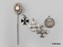 Germany, Imperial. A Lot Of Five Miniature Decorations