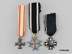 Prussia, Kingdom. Three Miniature Prussian Awards