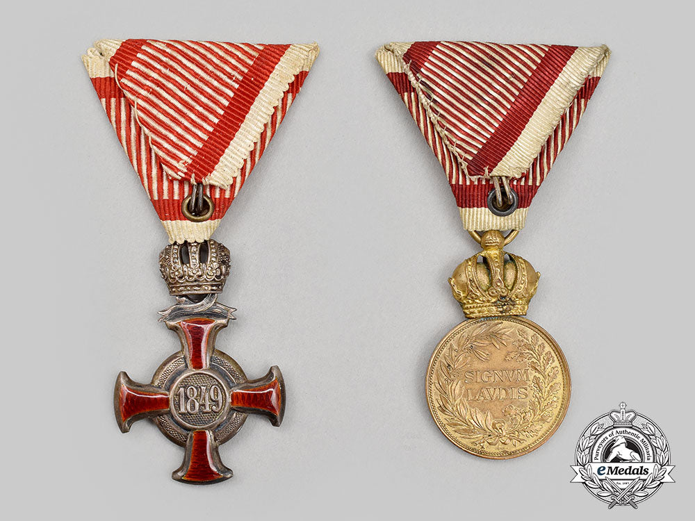 austria,_empire._two_first_war_awards_l22_mnc3435_788