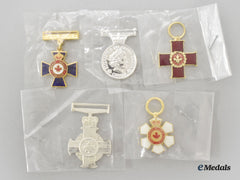 Canada, Commonwealth. A Lot Of Five Miniature Awards
