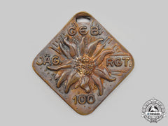 Germany, Heer. A Gebirgsjäger-Regiment 100 Commemorative Medal