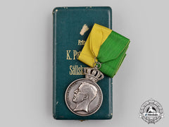 Sweden, Kingdom. A Royal Patriotic Society Medal, 1St Size, In Silver, With Case