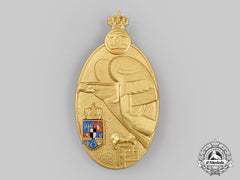 Romania, Kingdom. A Military Academy Graduate Badge, I Class Gold Grade, C.1935