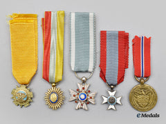 Haiti, Japan, Mexico, Panama, Venezuela. A Lot Of Five Miniature Awards