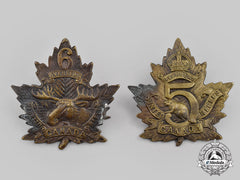 Canada, Cef. Two Mounted Rifles Cap Badges