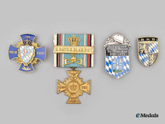 Bavaria, Kingdom. A Mixed Lot Of Badges