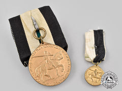 Germany, Weimar Republic. A Medal Of The Courland Soldiers Settlement Organization, With Miniature