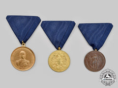 Serbia, Kingdom; Yugoslavia, Kingdom. Three Medals & Awards