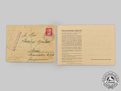Germany, Third Reich. A Pair Of Camp Correspondence