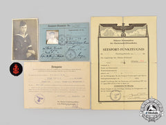 Germany, Hj. A Mixed Lot Of Marine-Hj Documents And Photos