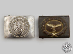 Germany, Third Reich. A Pair Of Enlisted Personnel Belt Buckles