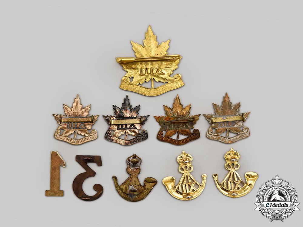 canada,_dominion._a_lot_of_ten13_th_regiment_militia(_royal_hamilton_light_infantry)_insignia_l22_mnc4328_610