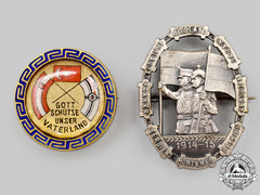 Germany, Imperial. A Pair Of First World War Central Powers Patriotic Badges