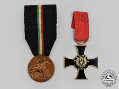 Italy, Kingdom. Two Medals & Awards