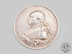 Prussia, Kingdom. A King Friedrich Wilhelm Ii Commemorative Silver Medallion, C. 1786