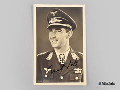 Germany, Luftwaffe. A Signed Postcard Of Oberst Werner Mölders