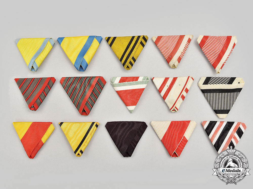Austro-Hungarian Empire. A Lot Of Fifteen Original Period Ribbons – eMedals