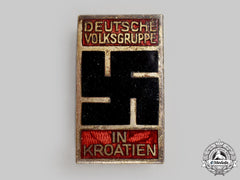Germany, Third Reich. A Rare Association Of Ethnic Germans In Croatia Membership Badge