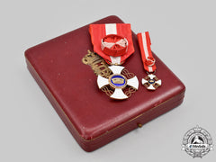 Italy, Kingdom. An Order Of The Crown Of Italy, Iv Class Officer Set, Cased