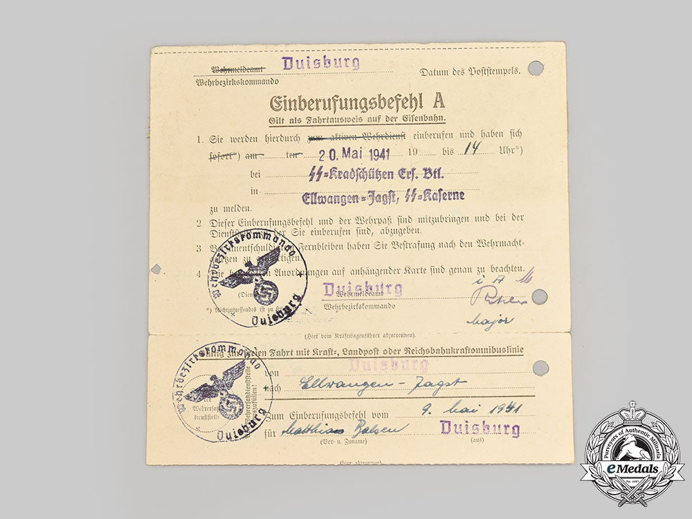 germany,_ss._the_wehrpaß_and_documents_of_ss-_rottenführer_matthias_balsen,2_nd_ss_panzergrenadier_division_das_reich_l22_mnc4621_260