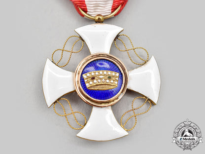 italy,_kingdom._an_order_of_the_crown_of_italy,_iv_class_officer_set,_cased_l22_mnc4626_190