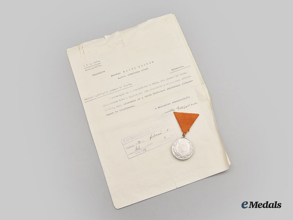 turkey,_republic._a1_st_army_thrace_maneuvers_medal1937,_issued_to_hungarian_military_officer,_lieutenant_colonel_oscar_baitz_of_beodra_l22_mnc4648_365_1