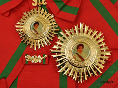 Cambodia, Kingdom (Post 1993). Royal Order Of Her Majesty Queen Preah Kossomak, I Class Grand Cross Set (Moha Serivodho Or Mohasereivadh), Modern Issue