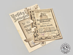 Germany, Heer. A Pair Of Award Documents To Gefreiter Alfred Hauffe, Aufklärungs-Abteilung 4
