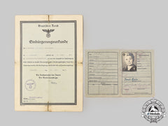 Germany, Third Reich. A Lot Of Resettlement Documents To Bukovina German Theresie Blaho