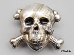 Italy, Fascist State. A Black Brigade Skull Beret Badge, C.1943
