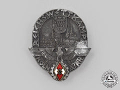 Germany, Hj. A 1939 Cologne Sports Games Commemorative Badge, By Ferdinand Hoffstätter