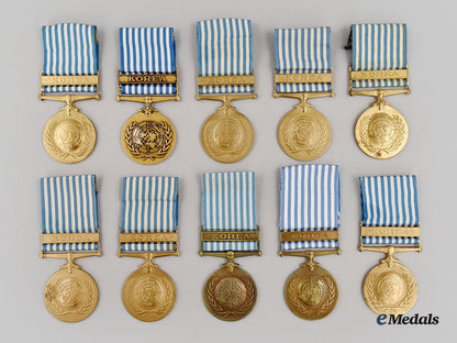 united_nations._a_lot_of_ten_united_nations_service_medals_for_korea_l22_mnc5077_669