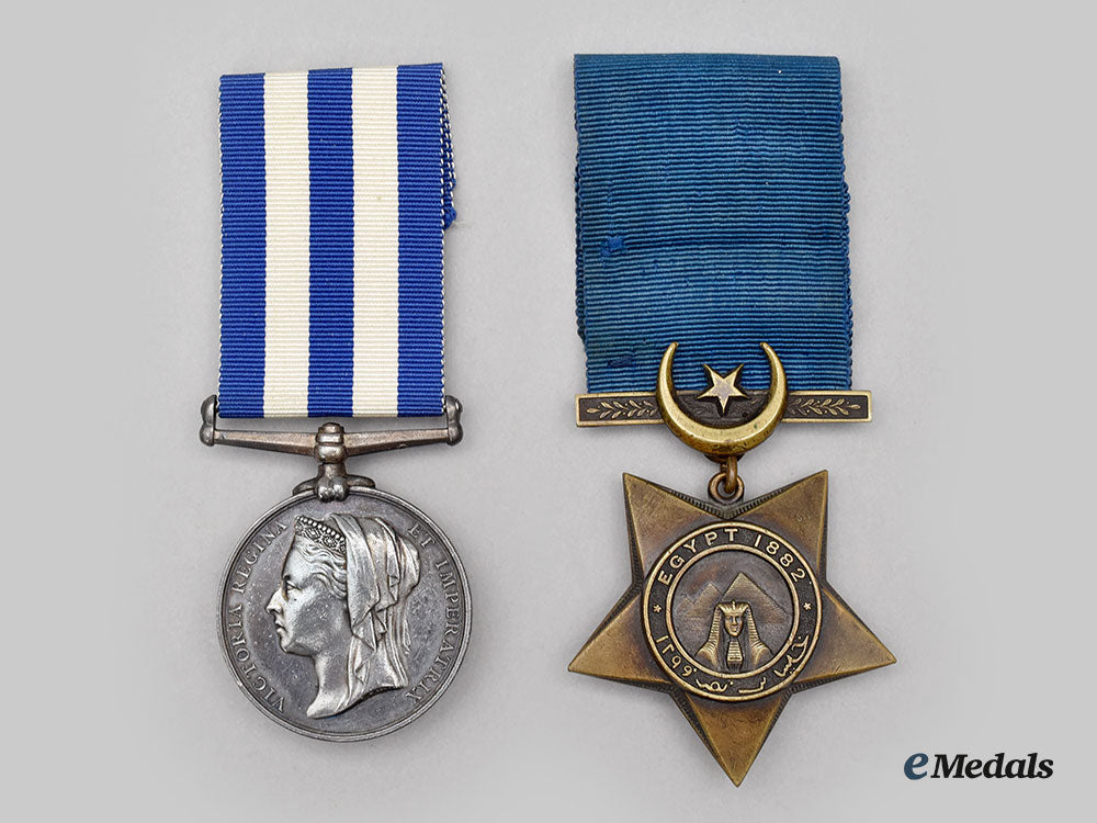 united_kingdom._an_egypt1882_medal_and_khedives_star_to_t._evans,_hms_northumberland_l22_mnc5081_813
