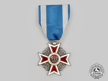 romania,_kingdom._an_order_of_the_crown_of_romania,_v_class_knight,_civil_division_l22_mnc5106_741