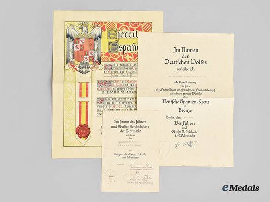 spain,_fascist_state._a_lot_of_three_award_documents_gustav_bischoff_l22_mnc5214_745