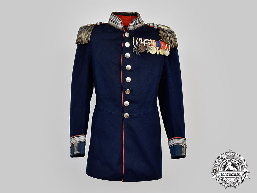germany,_imperial._a_oberstleutnant’s_dark_blue_dress_tunic_with_first_world_war_medal_bar_l22_mnc5218_795_1