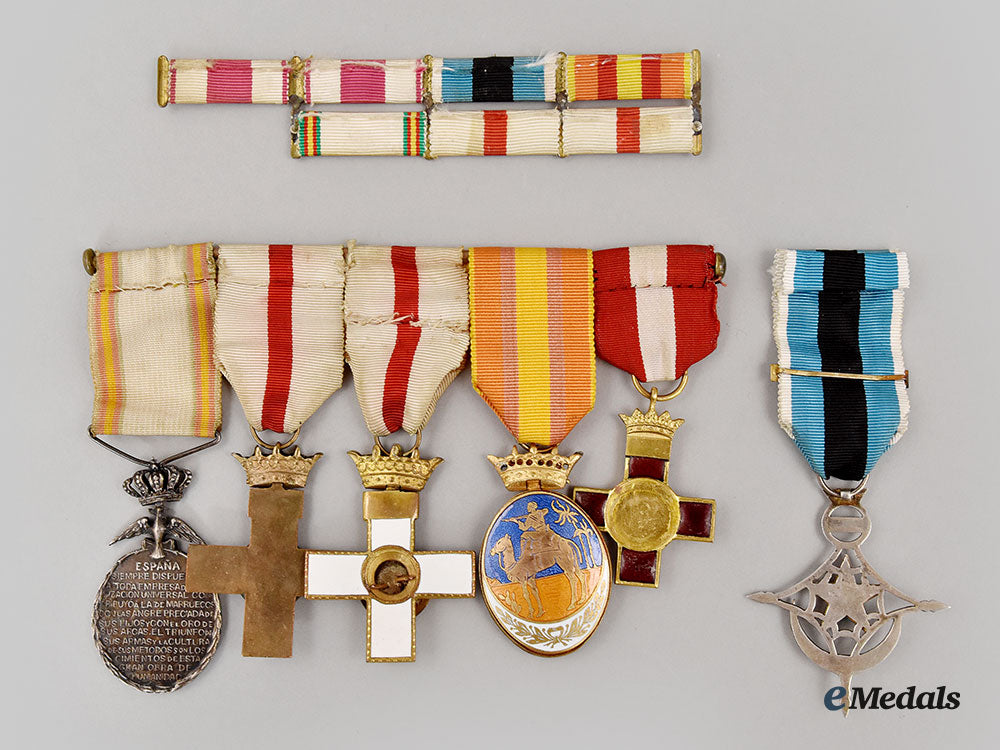 spain,_fascist_state._an_officer’s_medal_bar_for_the_morocco_and_sahara_campaigns_l22_mnc5231_752