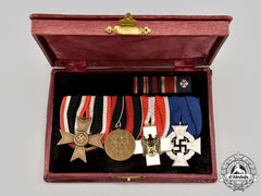Germany, Third Reich. A Medal Bar For Civil And Wartime Service, With Case