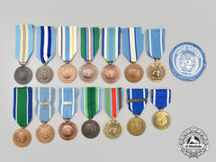 United Nations, A Lot Of Fourteen Medals And One Patch